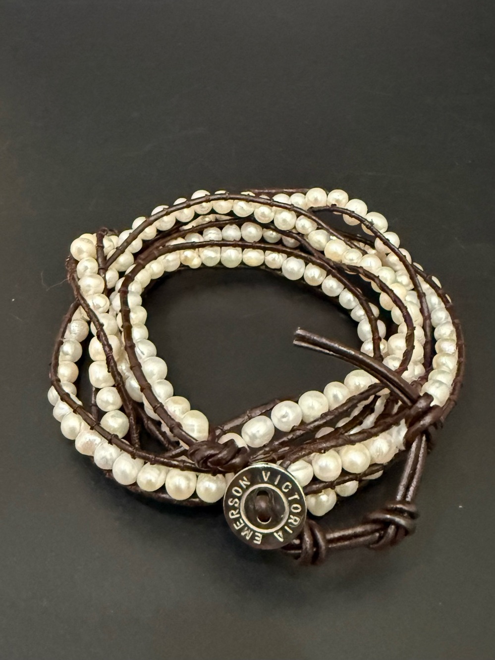 VICTORIA EMERSON Cultured Pearls 36” Wrap Bracelet
